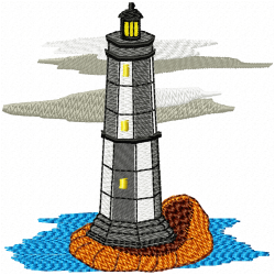 Lighthouse Embroidery Design 1 Lighthouse Embroidery Design 1